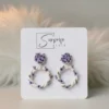 Lavender earrings