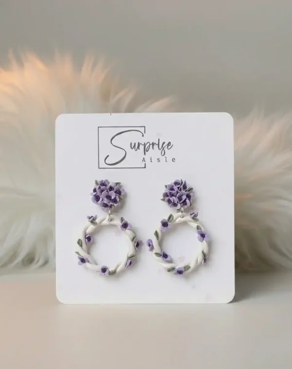 Lavender earrings