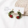 SurpriseAisle_Christmas wreath earrings 2 Christmas earrings