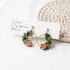 SurpriseAisle_rose wreath earrings.2 Rose Wreath