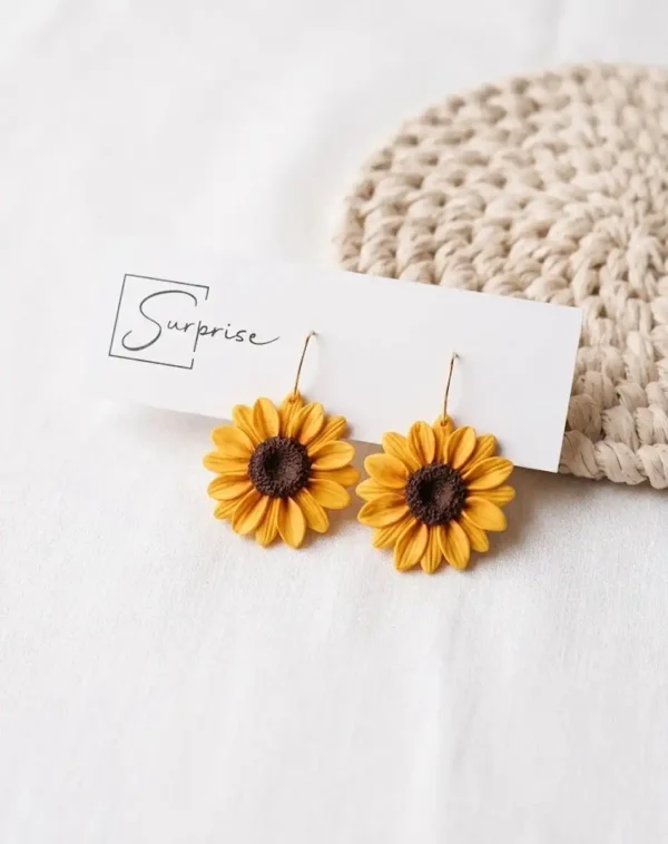SurpriseAisle_Sunflower Earrings 2 Sunflower Earrings