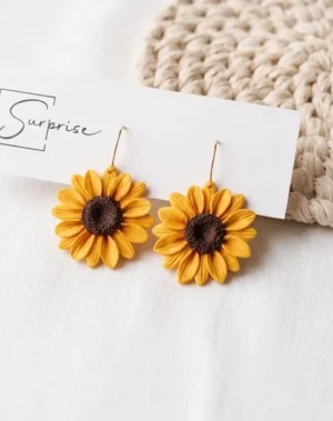SurpriseAisle_Sunflower Earrings Sunflower Earrings