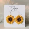 err 0049 Sunflower Earrings