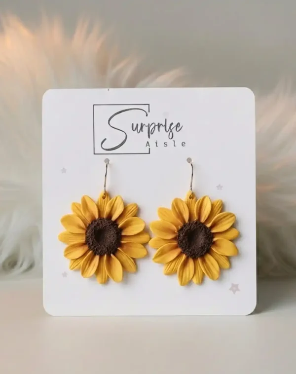 err 0049 Sunflower Earrings