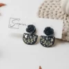 Floral Moon Earrings