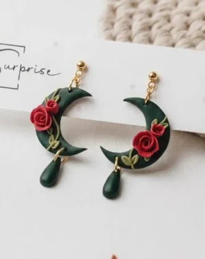 Midnight Rose Earrings