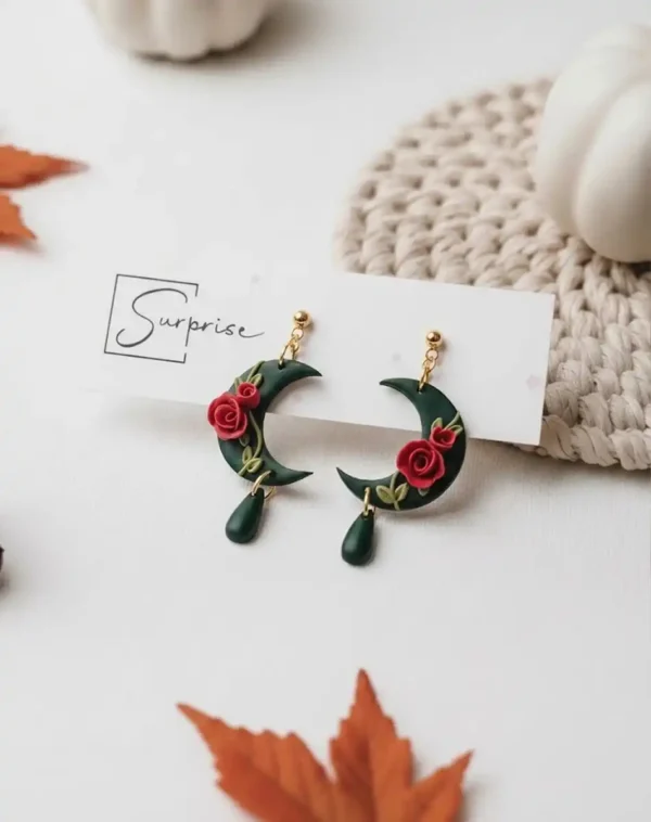 SurpriseAisle_Midnight Rose Halloween Earrings 05.2 Midnight Rose Earrings
