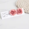 SurpriseAisle_Pink Rose 3.webp Pink Rose Clay Earrings | Handmade Bridesmaid Gift