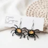 Spooky Spider Earrings – Halloween Clay Dangles | Surprise Aisle