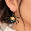 Spooky Spider Earrings – Halloween Clay Dangles | Surprise Aisle